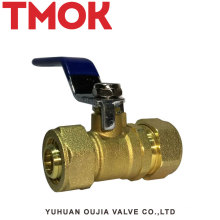 High Quality Blue Handle internal thread Brass Aluminum tube ball valve